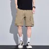 Pantalones Cortos de Cinco Puntos para Hombre Tanke Zhe Verano Nuevo Estilo Adelgazantes Casuales Americanos Modernos Sueltos Pantalones Cargo Pantalones Casuales Deportivos