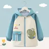 Funda para chaqueta de plumón, babero impermeable y resistente a las manchas con capucha para bebé, prenda de abrigo, elegante y se puede usar como capa exterior