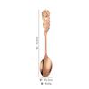 Colher Rosa de Aço Inoxidável Colher Criativa para Mexer Café Popular Sobremesa Ninho de Pássaro Colher Garfo de Bolo Colher Lembrancinha de Casamento