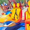 Equipo de Atracción Giratorio de Coche Volador para Parques Infantiles, Coche Volador Giratorio Grande para Parques al Aire Libre, Atracción Popular