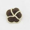Botões decorativos de metal flocado com flor estilo Chanel retrô de alta qualidade para casaco de tricô de pele, jaqueta de terno.