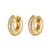 Pendientes de Textura Lujo Ligero con Incrustaciones Doradas y Textura de Circonita, de Moda y de Gama Alta, Versátiles y No Exigentes, Pendientes Llamativos para Mujer