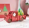 Cartão de felicitações de Natal cartão tridimensional árvore de Natal 3D cartão tridimensional cartão pequeno criativo de Natal negócio de atacado