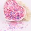 Estrellas huecas sirena flor de cerezo maquillaje de escenario infantil brillo lentejuelas diy material pegamento funda de teléfono móvil lentejuelas 10g