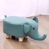 Banqueta de Animais para Crianças Banquinho Pequeno de Desenho Animado para Casa Banquinho Baixo Banqueta de Elefante para Sala de Estar Banqueta para Sofá Banqueta para Trocar Sapatos na Porta