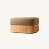 Sofá de Ocio para Exteriores, Mesa Larga y Sillas de Aleación de Aluminio, Patio al Aire Libre, Jardín, Balcón de Villa, Sofá de Madera Maciza Impermeable y Resistente al Sol