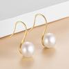 Aretes de Perlas de Plata Esterlina 925 Zapatos de Tacón Alto Elegantes Aretes de Botón al por Mayor Nicho Ins Aretes para Mujer Joyería de Qingdao Estilo Ins
