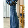Jeans de Diseño Retro Americano tipo Cimitarra para Mujer 2026 Estilo Nuevo de Primavera Talla Grande Sueltos Adelgazantes Pantalones de Pierna Ancha