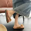 Chanclas de Suela Blanda para Celebridades de Internet, Chanclas Planas Antideslizantes de Dibujos Animados Lindos para Mujer, Nuevo Estilo Verano 2025