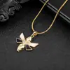 Collar con colgante de mariposa transfronterizo europeo y americano para hombre, simple y único, lujo ligero con un toque de alta gama, accesorio de moda y versátil para mujer
