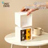 BNBSDustproof Caixa de Armazenamento para Sachês de Chá Mesa Caixa Organizadora de Sachês de Café Creamer Plástico Organizador Caixa de Armazenamento