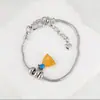 Pulseira de Cobre Banhado Exquisita Simples Versátil Popular em Vendas Transfronteiriças Pulseira de Prata da Moda Personalizada Pulseira Feminina com Zircônia