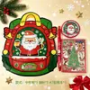 Novo conjunto de papelaria de Natal transfronteiriço: Conjunto de papelaria Papai Noel e boneco de neve, presente de feriado para estudantes