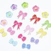 Autoadhesivo Ventas Directas de Fábrica Lindo Dibujo Animado Lazo Bordado Pegatinas de Tela Decoración Ropa de Muñeca diy Manual Mini Pequeñas Pegatinas de Tela
