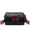 Bolso de Mujer Transfronterizo Nuevo Artístico Estilo Nacional Moda Bolso Madre Loto Bolso de Hombro de Gama Alta Bolso Cruzado Elegante Versátil