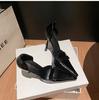 Sapatos de Salto Alto Marrons com Bico Quadrado Pequeno Yang Shulin para Mulheres, Saltos Finos, Novo Estilo 2026, Sapatos de Salto Alto Elegantes com Corte Lateral, Sandálias de Salto Alto Femininas
