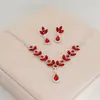 Nuevo collar de amatista de cristal transfronterizo, pendientes, traje, vestido de noche, accesorios, accesorios de novia, sentido de alta gama