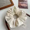Elástico de Cabelo Simples de Cor Sólida com Borboleta Floral Bordada Estilo Floresta Menina Artística Retrô Acessório de Cabelo Versátil