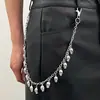 Corrente de calça de moda versátil transfronteiriça acessório de alta qualidade personalidade tendência corrente pendurada ajustável corrente de cintura tendência de rua corrente de cintura