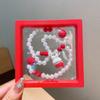 Set de Accesorios para el Cabello de Navidad para Niñosren Lindos Muñeco de Nieve Árbol de Navidad Pasador Dibujos Animados Banda para el Cabello Pinza Bb Pulsera Accesorios para Bebé