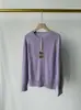 Suéter de Tricô ER Henry Gola Redonda Feminino Mistura de Caxemira Outono/Inverno Clássico Henry Meio Aberto Gola Redonda