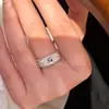 Anillo de Dedo Retro Francés de Lujo Ligero Palacio Amatista Blanca Fu Estilo Old Money de Alta Calidad Moderno Exquisito Elegante Versátil