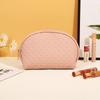 Bolsa Cosmética de PU de Gran Capacidad y Alta Calidad con Textura de Bambú, Bolsa Portátil para Almacenamiento de Cosméticos, Bolsa Impermeable para Artículos de Aseo