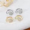 Brincos Elegantes Dongdaemun Coreanos Femininos Design de Nicho Sentido Zircônia Coração de Pêssego Simples Estudante Versátil Clipe de Orelha Moderno
