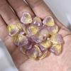 Fábrica atacado rosa flor pétalas de vidro folhas de árvore diy handmade hanfu cocar estilo antigo hairpin material