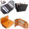 Cartera corta de gran capacidad para mujer, súper ventas en Amazon, múltiples ranuras para tarjetas, triple pliegue, cierre de boca de rana, monedero