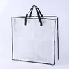 Bolsa de Armazenamento Transfronteiriça PP Transparente para Roupas Domésticas, Colchas, Armazenamento para Mudanças, Guirlandas, Sacola de Compras para Supermercado