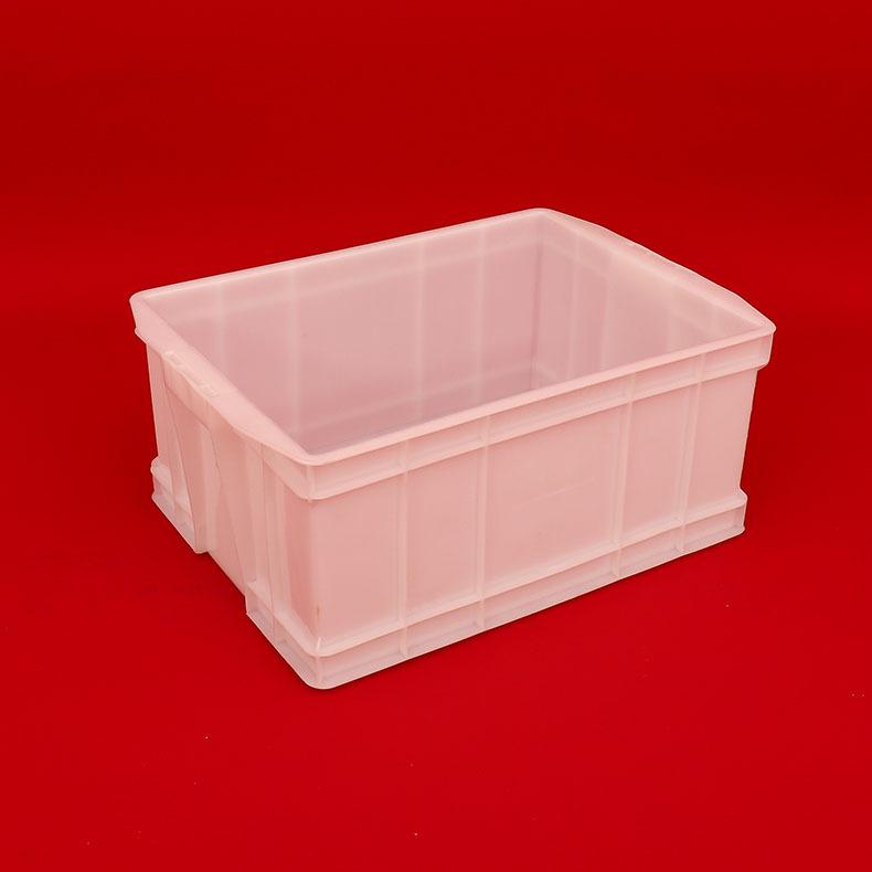 工厂定制长方形加厚塑料周转箱蓝色胶箱餐具运输塑料箱