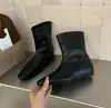 2026 novas botinhas de tornozelo estilo coreano, nicho, casuais, de salto médio, bico quadrado, simples e fashion, com design inspirado no britânico