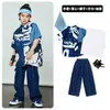 Ropa de moda hip hop para niños traje de camisa hip hop niños y niñas ropa de actuación hiphop marca de moda infantil 61 ropa de actuación