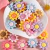 Accesorios de Resina Nuevo Girasol Colorido Girasol Hecho a Mano DIY Funda para Teléfono Móvil Imán para Refrigerador Diadema Accesorios para el Cabello Material