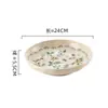 Zunxiang Jingruo Cerâmica de Flores Louças Tigelas e Pratos Alta Temperatura Estilo Pastoral Casa Recém-casados Alto Padrão Fresco Estilo Pastoral