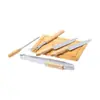 Set de Herramientas para Barbacoa de Acero Inoxidable de Fabricante Directo, Set Completo para Barbacoa al Aire Libre con Tenedor, Pala y Pinzas de Mango de Madera