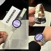 Adecuado para Huawei Gt7/5 Flor de Iris Correa de Reloj Incrustada de Diamantes Watch6 Correa de Muñeca de Cuero Moda y Versátil para Niñas