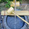 Decoração de Bambu para o Pátio, Ornamento Tradicional Japonês com Água Corrente para Uso Externo, com Água Corrente e Bambu Pingando