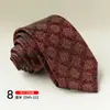 Corbata Elegante con Patrón Retro, Corbata Formal Atada a Mano, Atuendo Formal para Novio de Boda, Corbata Estampada Moda Estilo Hong Kong 8cm