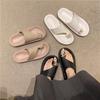 Chinelos de verão femininos 2024 novos casuais moda celebridade da internet sandálias slip-on plataforma sapatos de plataforma sapatos de praia