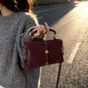 Bolsa Nova com Textura Fosca para Mulheres 2026, Bolsa de Mão Retrô Tendência de Nicho, Bolsa de Ombro, Bolsa Transversal Pequena Quadrada