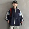 Cortavientos para Niños Estilo Primavera y Otoño 2026 Nueva Ropa de Abrigo de Otoño para Niños Estilo Coreano Niños Medianos y Grandes Cortavientos a Prueba de Viento Estilo Streetwear