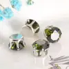 Accesorios para lazo garra de circonita sintética garra sencilla con taladro de palo de remolque accesorios para el cabello diy material para accesorios para el cabello