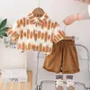 Conjunto de Roupa Digital de Manga Curta para Meninos Novo Estilo Moda Verão Infantil Tendência Legal Conjunto de Duas Peças para Bebê