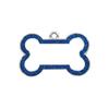 Etiqueta Popular Antiperdida para Perro de Aleación de Zinc Transfronteriza Forma de Hueso con Brillo Colgante para Collar de Mascota Gato Etiqueta Pequeña