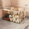 Bolsa Organizadora de Brinquedos Infantis, Caixa Organizadora Transparente Doméstica com Tampa, Cesta para Bonecas, Blocos de Montar, Organizador de Lanches, Cesta Mágica