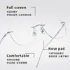 Gafas Sin Montura de Titanio Puro Ultraligeras Estilo Jackson Wang para Miopía Hombres y Mujeres Pueden Equiparse con Monturas Sin Montura de Alta Gama