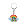 Llavero de Pastel de Cumpleaños Goma Suave de PVC Llavero de Regalo Hebilla Decorativa DIY Colgante para Mochila Accesorios Transfronterizos Venta al por Mayor
