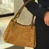 Bolso de Cubo Tejido de Piel de Vaca Escarchada de Primera Capa Transfronterizo, Bolso Portátil de Paracaídas para Otoño e Invierno, Bolso Cruzado Versátil para Mujer